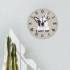 French Bulldog A Good Day Wall Clock 15in Dog Lovers Gift Wooden Wall Clock Whisper Quiet Arts and Crafts Birthday Gift Home Accessories for Mantel Study Room Homeschool Balcony view 3