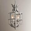 Machine French Retro Old Wrought Iron Chandelier, Princess Children's Room Bedroom Porch Corridor Pendent,for Bedroom, Entryway, Dining Room, Girls Room, Foyer view 4