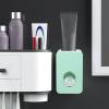 Automatic Toothpaste Dispenser, Wall Mounted Easy Install Toothpaste Squeezer for Kids Family Bathroom Green ABS view 3