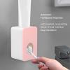 FTVOGUE Automatic Toothpaste Dispenser Wall Mount Bathroom Accessories ABS with Super Glutinous Suction Pad for Kids Family() view 2