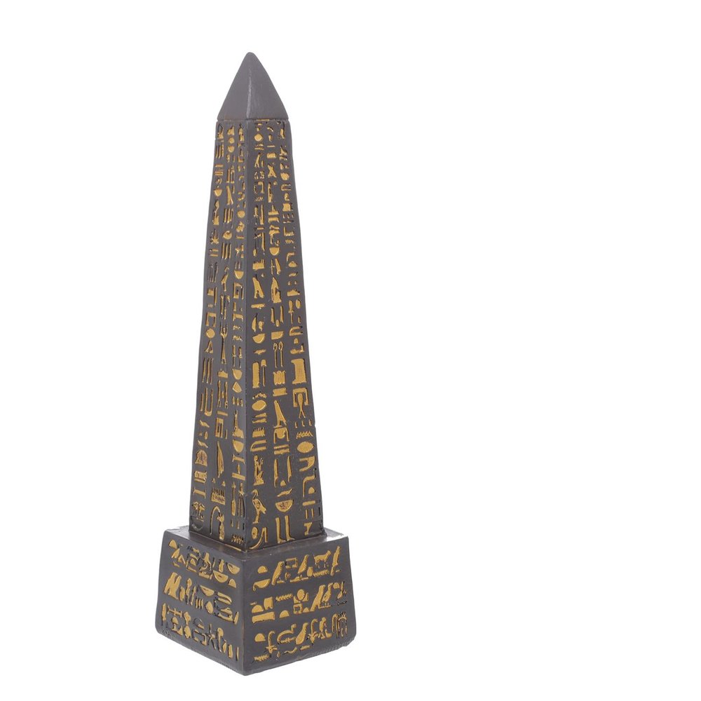 FOMIYES Egyptian Obelisk Egyptian Decorations Egypt Obelisk Golden Obelisk Ancient Egypt Statue Egyptian Figurines Collectible Chinese Decorations Monument Ornament Oracle Resin Desktop