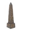 FOMIYES Egyptian Obelisk Egyptian Decorations Egypt Obelisk Golden Obelisk Ancient Egypt Statue Egyptian Figurines Collectible Chinese Decorations Monument Ornament Oracle Resin Desktop view 1