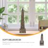 FOMIYES Egyptian Obelisk Egyptian Decorations Egypt Obelisk Golden Obelisk Ancient Egypt Statue Egyptian Figurines Collectible Chinese Decorations Monument Ornament Oracle Resin Desktop view 2