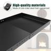 Flehomo Adjustable Fireplace Tray, Expandable Ash Pan for Ash Collection, Galvanized Steel Ember Holder Fireplace Pan with Powder Coating, Nuts and Bolts Included, Black, Rectangle view 4