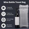 Kivsty 50Pcs Wine Bags for Travel, Wine Bottles Shipping Wrap Bubble Bags view 3
