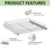 AHNR Heavy Duty Slide Out Cabinet Organizer - Pull Out Shelves, Storage for Kitchen Cabinets, 20'W*21'D view 3