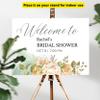 Custom Bridal Shower Sign with Stand, Personalized Bridal Shower Welcome Yard Sign for Indoor and Outdoor Use, 24" W x 18"H (Bridal Shower Design B) view 2