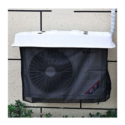 Outdoor Air Conditioner Outer Cover, Plastic Air Conditioner Outer Unit Rain Cover Heavy Duty PVC Cover for Home 1/1.5/2/3P Easy to Install MAHFEI (Color : White-C, Size : 95x43cm)