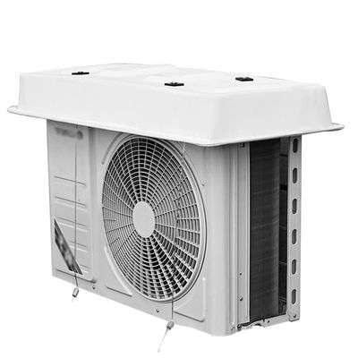 Outdoor Air Conditioner Outer Cover, Plastic Air Conditioner Outer Unit Rain Cover Heavy Duty PVC Cover for Home 1/1.5/2/3P Easy to Install MAHFEI (Color : White-A, Size : 95x43cm)