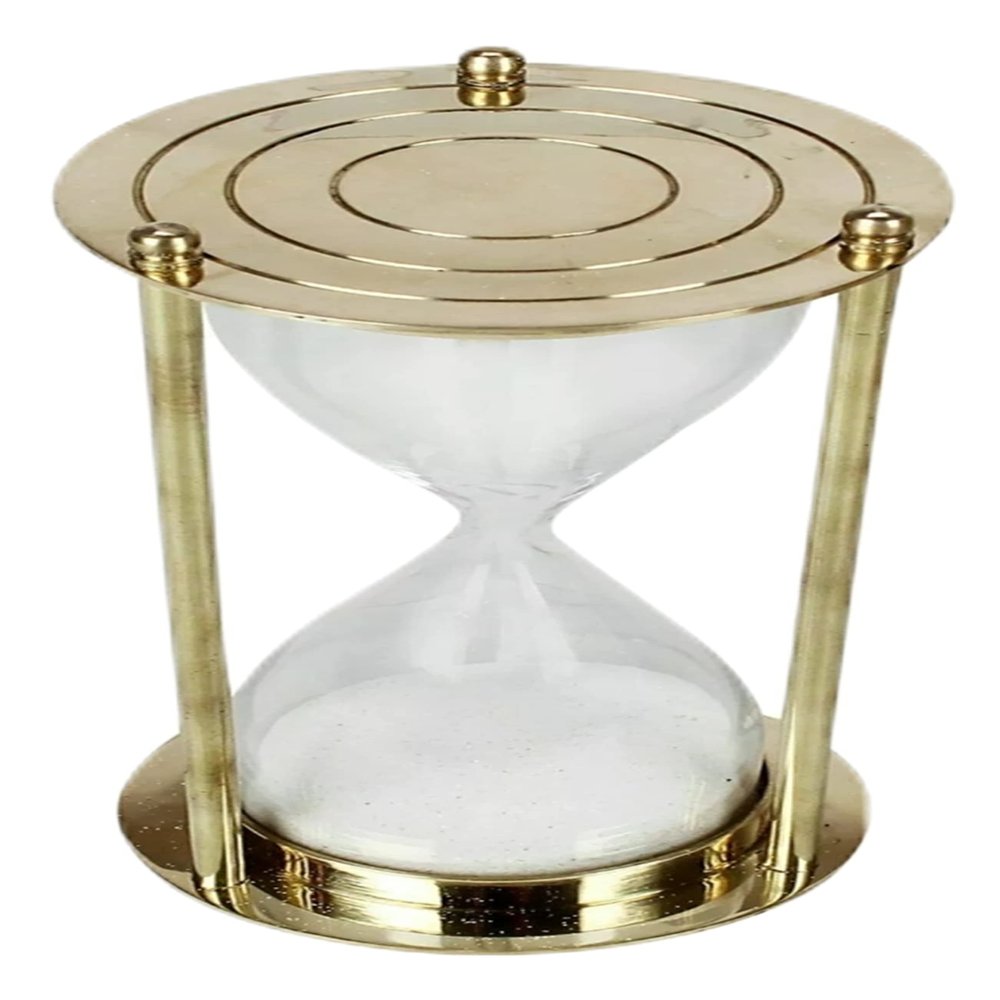 Antique Sand Timer Hourglass, Sand Clock, Sand Timer Antique Sand Clock Sand Timer Antique Brass Hourglass Vintage Nautical Maritime Gift by Real Antique & Wood