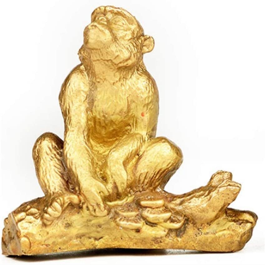 HH-CC Sculpture Statue Sculpture Statues People Animals Abstraction Desktop Coffee Table Crafts Furnishings TV Cabinet Decorations Crafts (Color : Monkey)