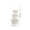 Household Hanging Basket Multi-function Decorative Vegetable Storage Basket Premium Rope Breathable Design for Kitchen Living Room view 2