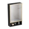 Wall Mount Bathroom Mirror Cabinet Medicine Cabinet Hanging Cabinet with Mirror Door Bathroom Wall Mirror Cabinet 15.7 * 23.5 INCH Black/White/Gray Aluminum Alloy view 1