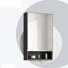 Wall Mount Bathroom Mirror Cabinet Medicine Cabinet Hanging Cabinet with Mirror Door Bathroom Wall Mirror Cabinet 15.7 * 23.5 INCH Black/White/Gray Aluminum Alloy view 3
