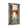 Sunset Beach 1 Gang Light Switch Plate Decorative Single Toggle Wall Plate Cover Electrical Switchplate Faceplate for Bathroom Bedroom Room Decorate 5" x 3 Jumbo Size view 2