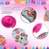 30 pcs Day of The Dead Foil Swirls Decorations Halloween Sugar Skull Flowers Ceiling Hanging Swirls Dia de Los Muertos Party Favors Supplies for Halloween Birthday Skull Mexican Party (Novel Style) view 4