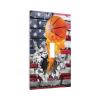 Basketball Sport American Flag 1 Gang Light Switch Plate Decorative Single Toggle Wall Plate Cover Electrical Switchplate Faceplate for Bathroom Bedroom Room Decorate 5" x 3 Jumbo Size view 2