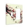 Flower Blossom 2 Gang Single Toggle/Rocker Combination Light Switch Cover Decorative Wall Plate Electrical Faceplate for Home Country Dorm Decorate Large Size 4.5" x 4.5 view 2