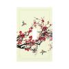 Japanese Chinese Style Bird Red Plum Cherry Flower Floral Bloom Blossom Art 1 Gang Single Toggle Decorator Outlet Light Switch Cover Decorative Wall Plate Cover Electrical Switchplate Faceplate view 1