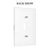 Japanese Chinese Style Bird Red Plum Cherry Flower Floral Bloom Blossom Art 1 Gang Single Toggle Decorator Outlet Light Switch Cover Decorative Wall Plate Cover Electrical Switchplate Faceplate view 4