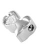 SHEIL Pet Ashes Into Jewellery- Dog Cremation Jewelry Inlay White/Black/Pink Crystal Memorial Urn Pendant Keepsake Necklace,1 view 3