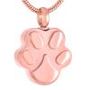 SHEIL Pet Cremation Jewelry - Engravable Name Stainless Steel Dog&Cat Paw Keepsake Urn Pendant Necklace for Memorial Ashes,4 view 1