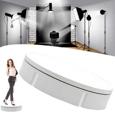 FONOBO Electric Motorized 360 Degree Rotating Display Turntable, 150 Kg Capacity for Theme Exhibition, Photography Shows,White
