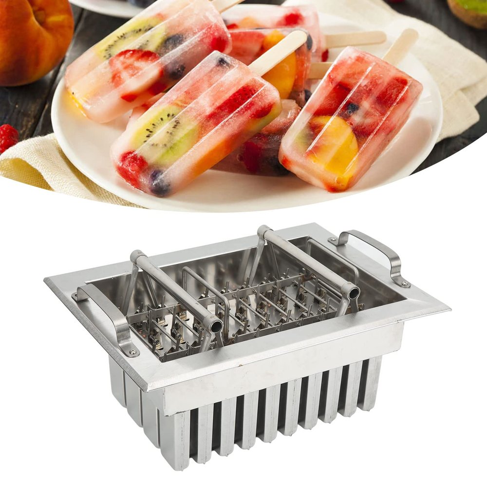 40Pcs Stainless Steel , DIY Large Capacity Machine Commercial Ice Ice Cream Maker, Lolly Frozen Ice Cream Maker for Home