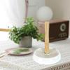 23CM 9inch Stable vertical Tissue rack plastic wrap rack ceramics base Rubberwood Solid wood support Kitchen roll paper storage rack (9) view 2