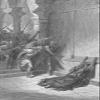 Textured Paper - Gustave Dore - The Death of Athaliah (1866) Poster Painting Etching Drawing Woodcut Art Print - Size: 12 x 8 Inches view 1