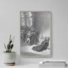 Textured Paper - Gustave Dore - The Death of Athaliah (1866) Poster Painting Etching Drawing Woodcut Art Print - Size: 12 x 8 Inches view 3