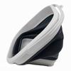 SAMMART 5.5L Set of 2 Collapsible Square Handy Bucket/Foldable SquareWater Pail/Portable Tub with Handle. (Slate Grey + Steel Blue) view 3