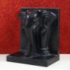 Exotic India 10" Black Marble Elephant Statue - Black Marble view 3