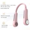 Inzyla 2-Pack,Portable Neck Fan, Hands Free Bladeless Fan, Cooling Personal Fan,3 Speeds Adjustment,Headphone Design, 4800 MAh Rechargeable, USB Powered Neck Fan for Outdoor Indoor-Pink,White,Blue view 2
