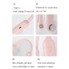 Inzyla 2-Pack,Portable Neck Fan, Hands Free Bladeless Fan, Cooling Personal Fan,3 Speeds Adjustment,Headphone Design, 4800 MAh Rechargeable, USB Powered Neck Fan for Outdoor Indoor-Pink,White,Blue view 4
