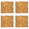 Beistle Plastic Treasure Map  4 Pack, Rolled Pirate Maps with Vintage Look, Adventure Props for Pirate-Themed Parties, Treasure Hunts, Festivals, Theatrical Productions & Decorations, 12 x 18 view 1