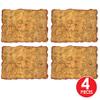 Beistle Plastic Treasure Map  4 Pack, Rolled Pirate Maps with Vintage Look, Adventure Props for Pirate-Themed Parties, Treasure Hunts, Festivals, Theatrical Productions & Decorations, 12 x 18 view 2