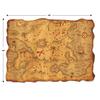 Beistle Plastic Treasure Map  4 Pack, Rolled Pirate Maps with Vintage Look, Adventure Props for Pirate-Themed Parties, Treasure Hunts, Festivals, Theatrical Productions & Decorations, 12 x 18 view 3