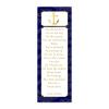 30 Bookmarks Nautical Theme boy Baby Shower Favors Personalized Navy Blue Gold view 1