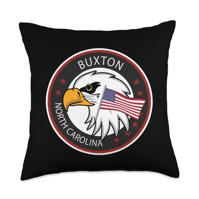 NC North Carolina Buxton Throw Pillow