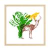 Nature Creative Colored Layering Collection IX - Wall Art - 32 x 32 - Multi - Light Wood Frame view 1