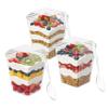 Zappy 100 Pack 5 oz Plastic Dessert Cups with Lids and Spoons - Appetizer/Parfait Glasses for Party, Dessert Shooters, Ice Cream, Fruit Cups view 3