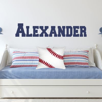 Name Wall Decal Sticker Custom Name Wall Decal Girls Room Boys Room (354) - Personalized Name Wall Decal Nursery Decal - Baby Monogram Vinyl Wall Art (58" Wide x 11" high)