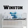 Name Wall Decal Sticker Custom Name Wall Decal Girls Room Boys Room (354) - Personalized Name Wall Decal Nursery Decal - Baby Monogram Vinyl Wall Art (58" Wide x 11" high) view 2