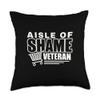 Aisle of shame grocery shopping veteran mom shirt Throw Pillow view 1