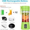 ISA Portable Blender for shakes and smoothies, Cordless Personal Mini Travel Fruit Juicer Cup Mixer Electric Smoothie Blender Maker, 13oz Bottles, USB Rechargeable (GREEN) view 3
