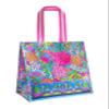 Lilly Pulitzer Market Shopper Bag, Reusable Grocery Tote, Shoulder Bag for Produce or Travel (Walking on Sunshine) view 1