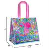 Lilly Pulitzer Market Shopper Bag, Reusable Grocery Tote, Shoulder Bag for Produce or Travel (Walking on Sunshine) view 3