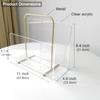 XOHYW Acrylic Magazine Holder, Crystal Clear Acrylic Magazine Book Rack, Desktop File Organizer for Office Organization, Storage,Home Office Decoration,Reception view 2
