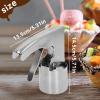 2Pcs Thrifty Ice Cream Scoop, Cylinder Stainless Steel Big Old Fashion Style Ice Cream Scoop with Trigger for Cream, Mashed Potato, Cookie Scoop Spoon view 2